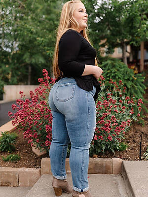 hot tight jeans ass mature