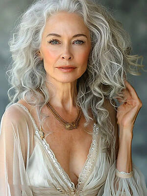 pretty beautiful mature granny over 50