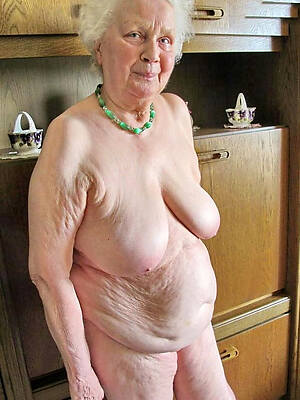 elegant UK very old granny nude